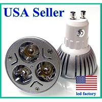 LED CREE Gu10 base 3x3w 9W Flood 60 degree warm white bulb 3000k spot light(warm white) led lamp high power bulbs