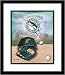 Florida Marlins Team Logo and Cap Collage Framed 8x10 Photograph