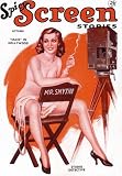 1930s Spicy Screen Stories Maid in Hollywood Vintage Classic PinUp Girl Retro Cover Art Poster
