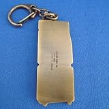 ����ץ����å� ����ƥ������֥饹 �����ۥ������Amp Stack Antique Brass Keychain