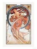 Dance Premium Poster Print by Alphonse Mucha, 18x24