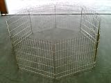 Durable 24(h) X 24 8 Panel Colorful Zinc PET Dog Exercise Pen w/ Secure Double Latch Door Access