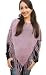 Handmade Lightweight Cotton Poncho - Purple Confetti (Teens/Petite Women)