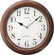 CITIZEN (シチズン) 掛時計 ネムリーナアリー 電波時計 木枠 4MY813-006