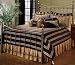 Lorraine Bed Queen Aged Black Lorraine Bed Queen Aged Black