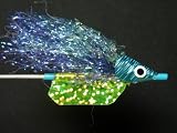 NEW FLIES Pearlescent Nuclee-r UVA Holographic & Glow in Dark Sinking Lazar Head Tube & Trolling Boogie Fly #128