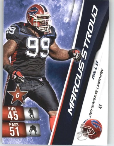 2010 Panini Adrenalyn XL NFL Football Trading Card # 47 Marcus Stroud - Buffalo Bills in Protective Screwdown Case!
