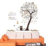 Generic DIY Fashion Self Adhesive PVC Removable Wall Stickers / House Interior Decoration Pictures Home Decor, Love Cat