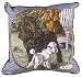 Poodle Dog Animal Decorative Throw Pillow 17" x 17"