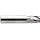 Niagara Cutter CB430 Carbide Ball Nose End Mills, Inch, Uncoated (Bright) Finish, Roughing and Finishing Cut, 30 Degree Helix, For Use With All Materials