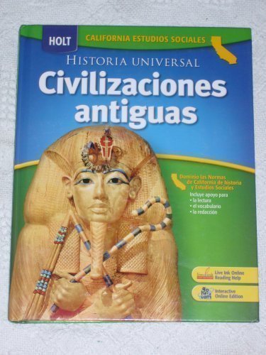 holt world history california spanish student edition grades 6 8 ancient civilizations 2006
