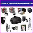 Ultimate Accessory Package For The Sony DCR-SR68 DCR-SR88 Sony HDR-CX110 CX150 CX300 CX350 CX500v CX550v XR150 XR350V XR550V Package Includes extended Life 5 Hour FV100 Battery, 1 Hour AC/DC Charger, Wide Angle Lens, 2X Telephoto Lens, 3 Piece Filter Kit, Portable Video Light, Professional Tripod, Deluxe Carrying Case & More