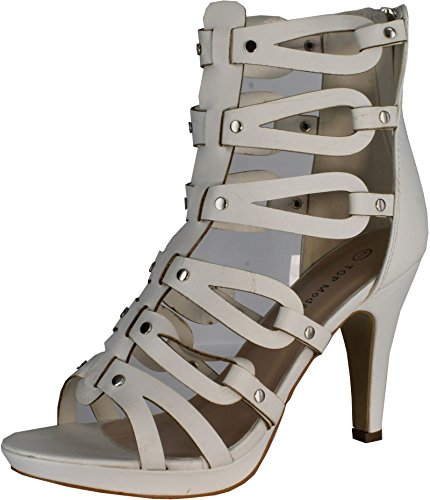 Top Moda Women's Spin-28 Gladiator High Heel Sandals