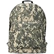 18 inch Army ACU Digital Camouflage Pattern Polyester Water-Resistant Outdoor Hiking Backpack School Book Bag for K-Cliffs