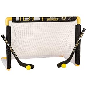 Franklin Sports NHL Boston Bruins Team Mini Hockey Set