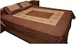 Bedsheet Pillow Cases Flat-Sheet Queen Size Cotton Fabric Embroidery Patchwork India (bshtp116)
