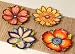 4 Assorted: Madison's Garden Shaped Salad Plates
