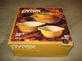 SET OF 4 - Vintage Pyrex " Butterfly Gold #2 " Cinderella Mixing Nesting Batter Bowls - 1 Pint, 1 1/2 Quart, 2 1/2 Quart & 4 Quart