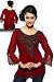 Maroon colored georgette Kurti with antique style beadwork.