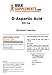 BulkSupplements Pure D-Aspartic Acid Capsules - 600mg (300 Gelatin Capsules)