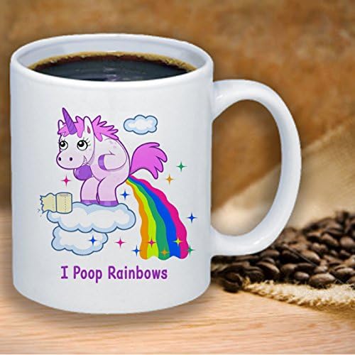 Unicorn I Poop Rainbow's Pooping Rainbow's Funny Coffee Mug 11oz
