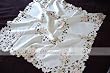 Elegant PINK ROSE EMBROIDED/CUTWORK Table Cloth