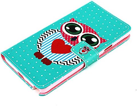 Galaxy Note 4 Case, OMIU(TM) [Polka Dots Cute Owls with Love-shape] Luxury Bran-new Fashion Premium PU Leather Flip Magnet Wallet Slim Shell Case Cover Protector Fit For Samsung Galaxy Note 4, Sent Screen Protector+Stylus+Cleaning Cloth