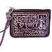 Coach Amethyst Purple Patent Leather Poppy Wristlet Wallet 42868