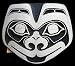 Tlingit Wolf Bronze Totem Belt Buckle