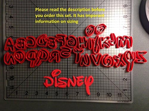 Baby Shower Disney Font Lowercase Cookie Cutter Set 4 inches