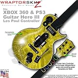 Stardust Yellow WraptorSkinz Skin fits XBOX 360 & PS3 Guitar Hero III Les P ....