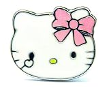 Adorable Kitty Face Ring with Pink Ribbon Bow-Adjustable