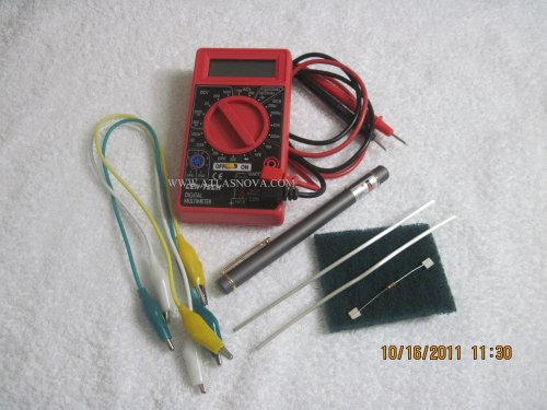 Atlasnova Colloidal Silver Starter Kit with 2 pieces of 6-inch of 10 gauge Pure 9999 Silver Wire