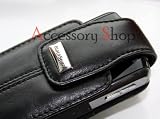 Review Blackberry  / Genuine Blackberry 8100 Pearl Leather Pouch In Black With Battery Saving...