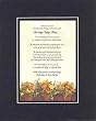 Personalized Touching and Heartfelt Poem for Wedding - Marriage Takes Three . . . Poem on 11 x 14 inches Double Beveled Matting