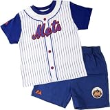 New York Mets Toddler Pinstripe Short Set