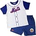 Baby : New York Mets Toddler Pinstripe Short Set - 4T