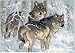 Cross Stitch Kit Winter Wolves Gold Collection Petites