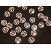 ##50 Stra�-Steine, Deko-Diamanten, rund, 10 mm##