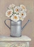 IMAGE OF Flower pot I HIGH QUALITY CANVAS Print With Light Added BRUSHSTROKES Bravo 14x20