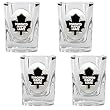 Toronto Maple Leafs 4pc Square Shot Glass Set NHL Hockey