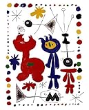 IMAGE OF Personnage et Oiseaux HIGH QUALITY MUSEUM WRAP CANVAS Print Joan Miro 16x20