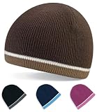 Beechfield two tone beanie hat