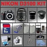 Nikon D3100 SLR Digital Camera with 18-55mm VR Lens + Huge Accessories Pack ....