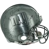 2007 New York Giants Team Signed Pewter Helmet (WAVE 2, LE 10) - Model GIANHES000023