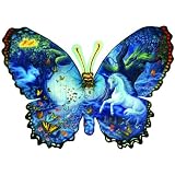 Fantasy Butterfly Shaped Jigsaw Puzzle by Ruth Sanderson