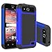 LK [Shock-Absorption] Hybrid Dual Layer Armor Defender Protective Case Cover for ZTE Maven / ZTE Overture 2 / ZTE Fanfare / ZTE Speed (Blue)