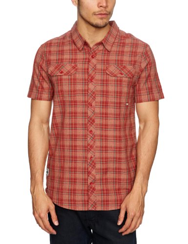 Billabong Herren Hemd Glazed Short Sleeve, dark rust, M, J1SH13BIS2 Preisvergleich