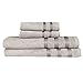 Touz 4pcs Bath Collection: 2pcs Beach Towel+2pcs Hand Towel,ultra Soft Bamboo, Absorbs Moisture (Light Grey)
