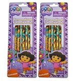 Nick Jr. 6pc Dora l'exploratrice crayons Multicouleure - Dora crayons Multicouleure